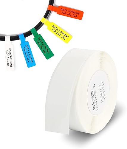 Etiquetas de cable D11 coloridas e impermeables para cables de alambre, etiquetas adhesivas resistentes al desgarro, flexibles para cables de