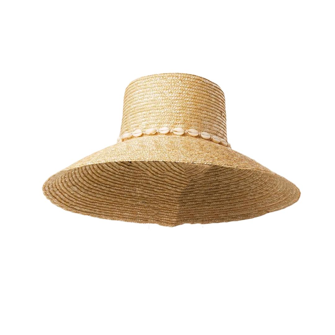 Dcvmvmn Sombreros de playa de ala ancha para mujer, sombreros de protección para el sol, sombreros de paja de trigo de ala grande