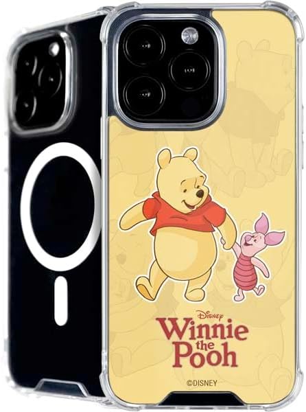 Skinit Phone Case Compatible with MagSafe iPhone 16 Pro - Officially Licensed Disney Winnie The Pooh and Piglet Design