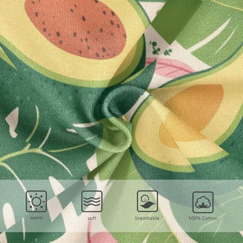 Wusikd Avocado Leaves Boys' Underwear Cotton Pink Boys Briefs Soft Toddler Underwear 2T3