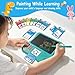 EASEGMER 3 in 1 Educational Learning Travel Toys - 8'' Drawing Tablet and 130 Talking Flash Cards Toddler Writing Tablet and Preschool Learning Activities, Best Gift for Girls/Boys 3-12 Years