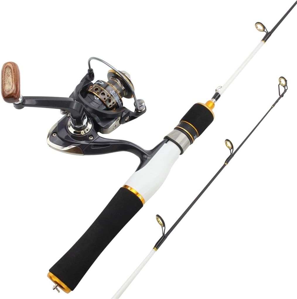58cm Ice Fishing Rod Spinning Wheel Combination Winter Set Boat (E 58cm)