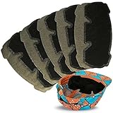 10 Pack Ultra Absorbent Helmet and Hats Sweat Liner for Caps, 3 Layer Disposable Hard Hat Liner Sweat Protector on Face and Eyes Stops Stains Black