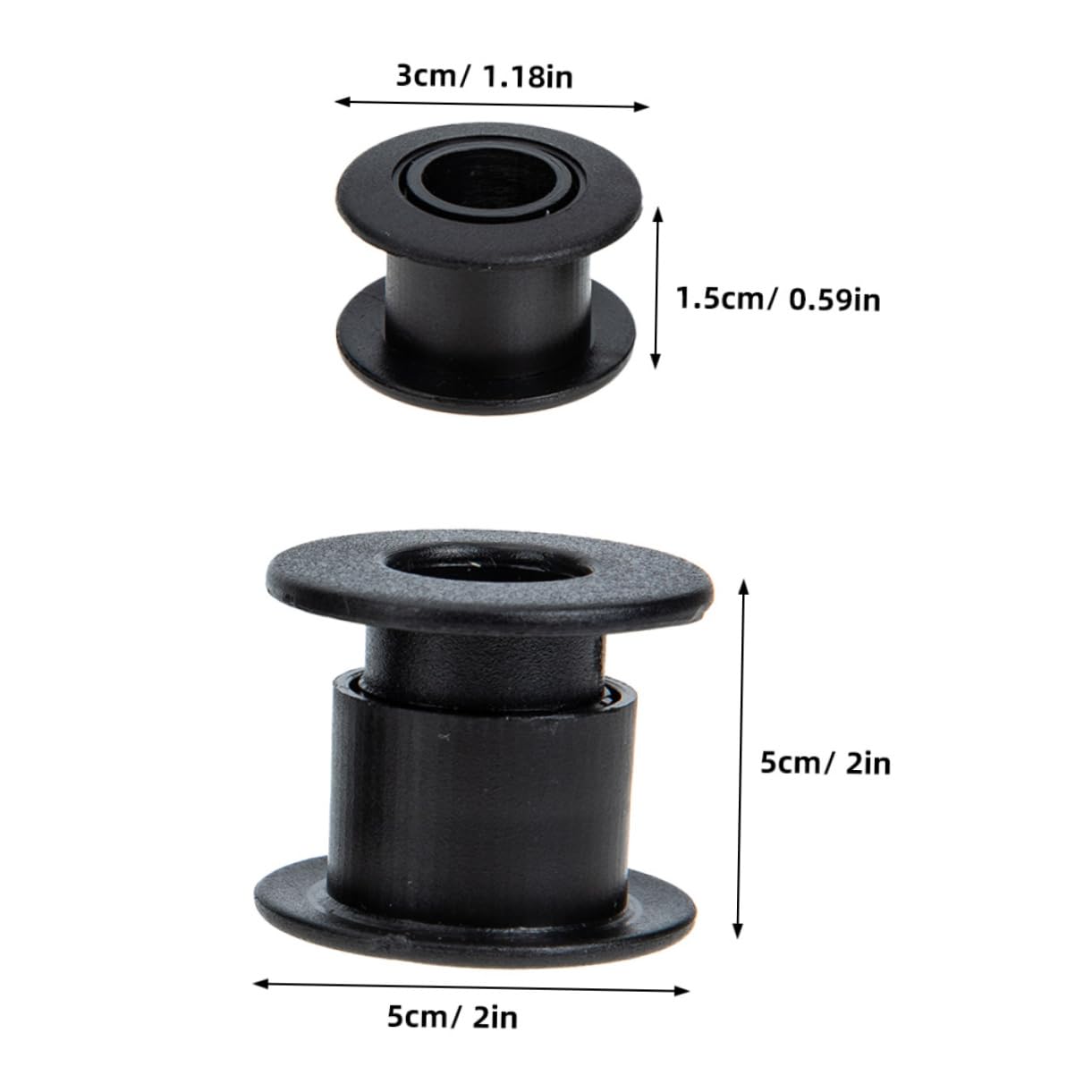 KICHOUSE 6Pairs Table Football Rod Bearings Durable Foosball Bushings with Threaded Design for Easy Installation Leisure Tables Foosball Game Accessories