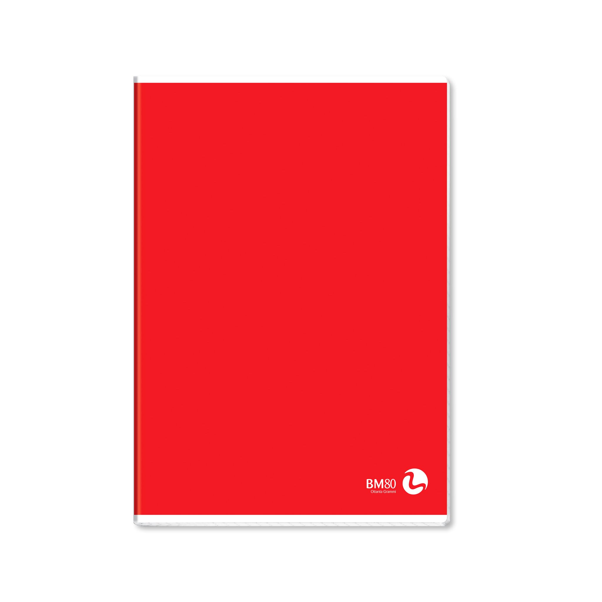 BeMore Color Basic Quaderno A4 21x29,7cm Rigatura 5mm Quadretti 5mm Carta 80g/mq Confezione 10 Pezzi