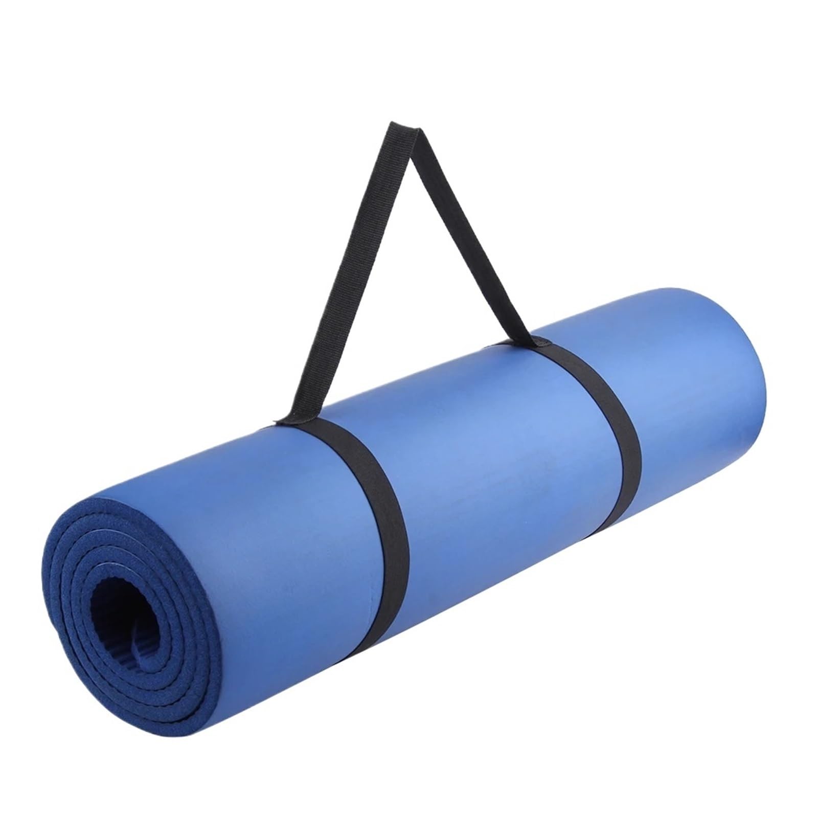 Correa deportiva para llevar al hombro, para ejercicio, yoga, banda elástica ajustable para llevar en casa, gimnasio, equipo de fitness (azul, 15 mm)