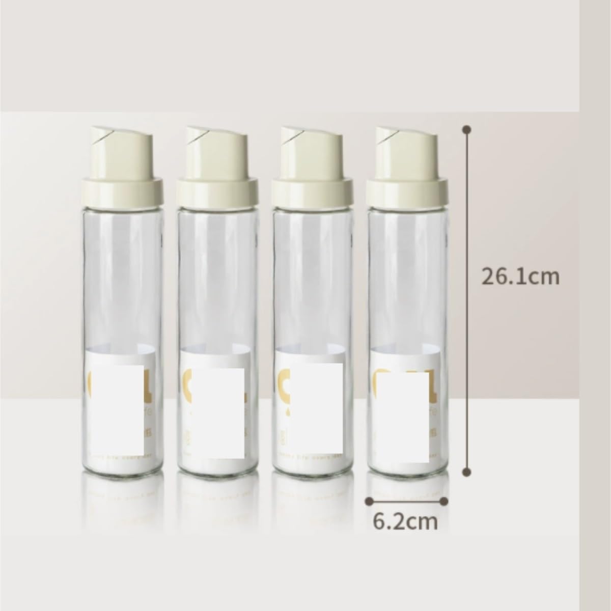 Bottiglia Dispenser Per Olio D'Oliva Set Di 4 Bottiglie For Condimenti Da Cucina For Uso Domestico, A Prova Di Perdite, In Vetro, For Olio Di Sesamo, Vino Da Cucina, Barattolo For Olio Per Cucina E Ba