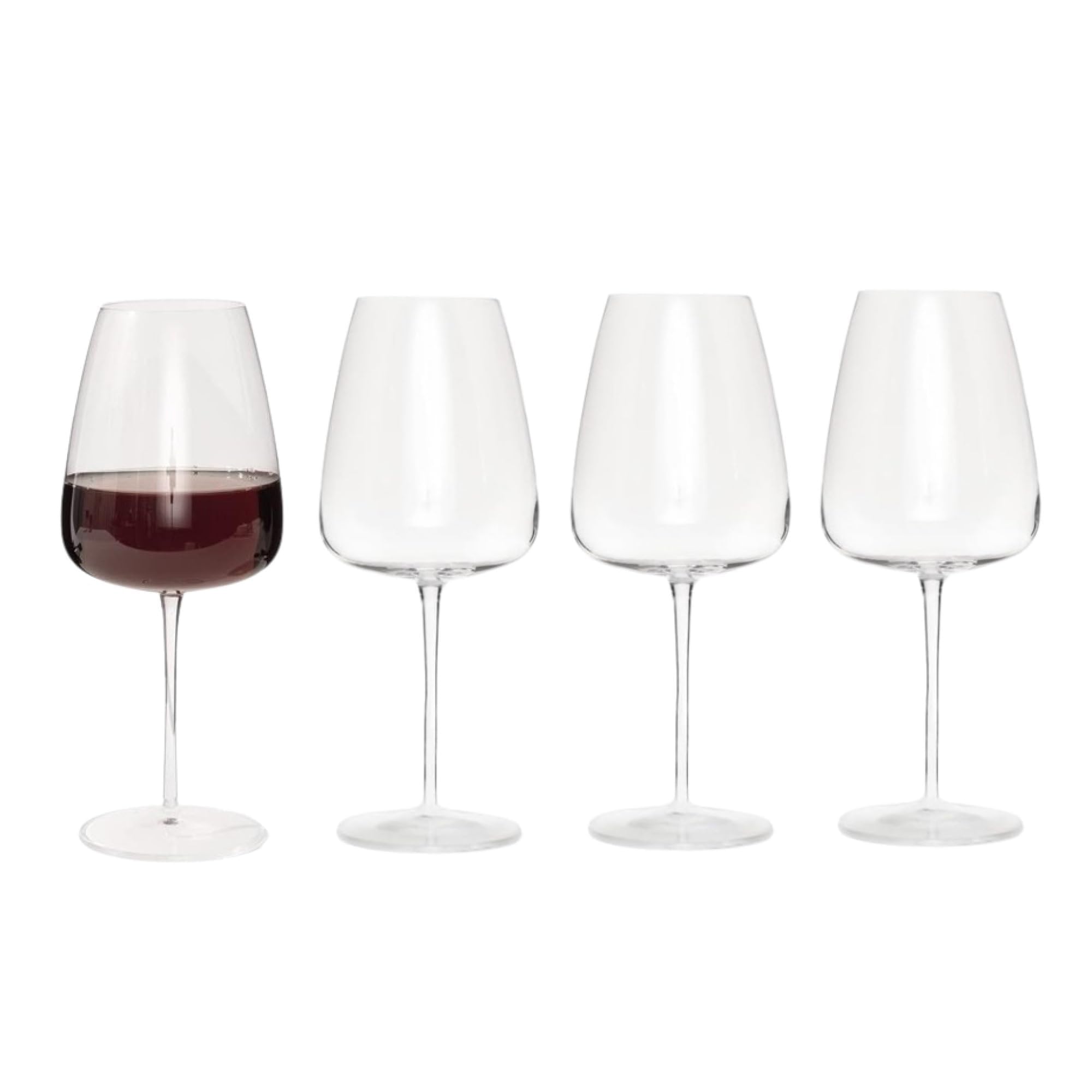 Luigi Bormioli Talismano 18.5 oz. White Wine Stem, Set of 4, 4 Count (Pack of 1), Clear