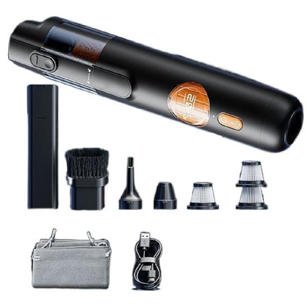 Hndhbfgrt Car Vacuum Cleaner Household Wireless Small Large Suction Mini Handheld Suction Blow Integrated Locomotive Pet Home