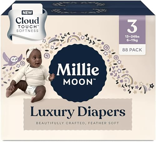Image of Luxe Diapers COUCHES DE Luxe - Luxury Diapers Sizes 1-6 (Choose Size), White