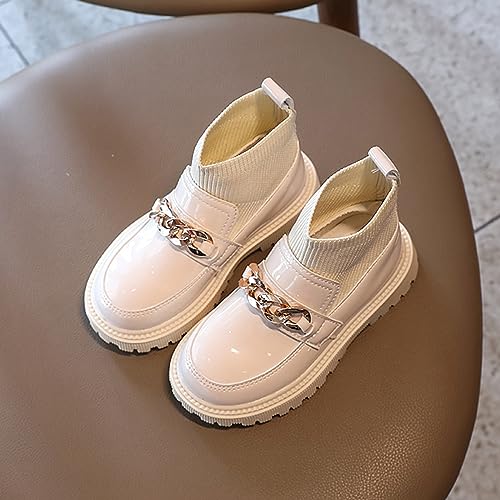 Girl's Sweet Sock Ankle Boots Winter Lug Sole Sock Combat Booties Winter Chelsea Ankle Fall Boots Waterproof Kids Cowboy Toddler Boots3