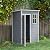 Outsunny 5' x 3' Resin Outdoor Storage Shed with Floor, Garden Shed with Lockable Door, Window and Vent, Plastic Utility Tool Shed for Backyard, Patio, Lawn, Gray