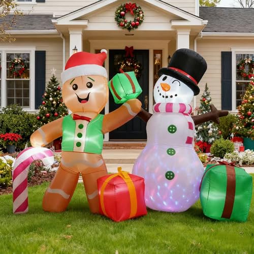 Décoration de Noël gonflable lumineuse avec LED et souffleur intégré - 2