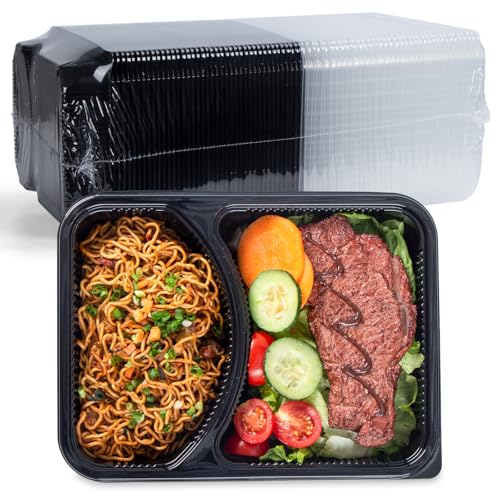 YANGRUI Meal Prep Containers 40 Pack 41 oz - Shrink-Wrapped No Pre-Wash