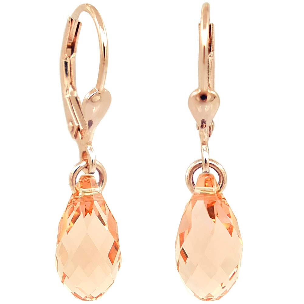 NOBEL SCHMUCK Ohrringe Gold Laguna Delite Markenkristallen 9