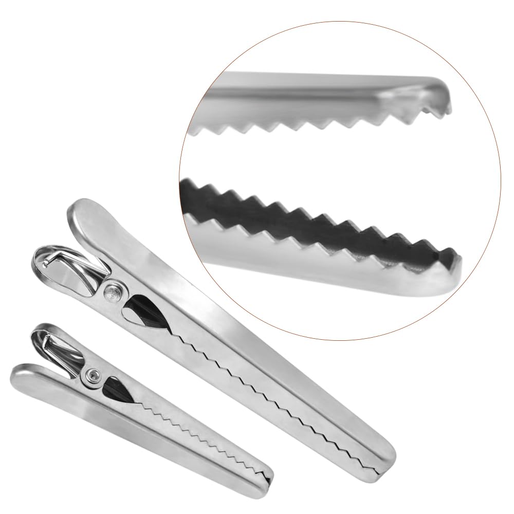 Clips Per Sacchetti 24 Clip In Acciaio Rivestite In PVC Per Sigillare Sacchetti - Mollette Multiuso Per Alimenti, Biancheria, Documenti Clip Sacchetti Alimentari