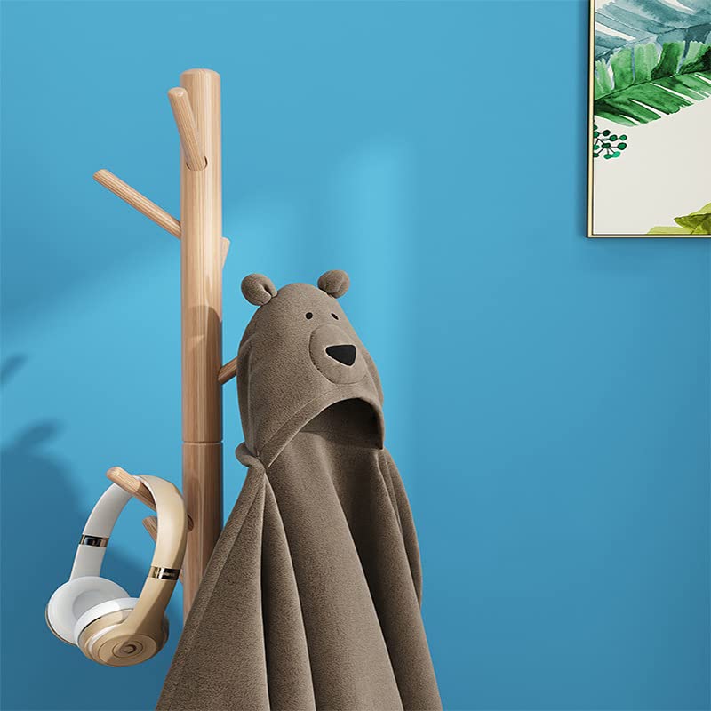 Proste drewno sosnowe wieszak na kurtki wieszaki stojak sypialnia szatnia pionowa półka na podłogę w domu Decor uchwyt do przechowywania wieszak na ubrania ,Wieszak na ubrania(Brown,175*42cm