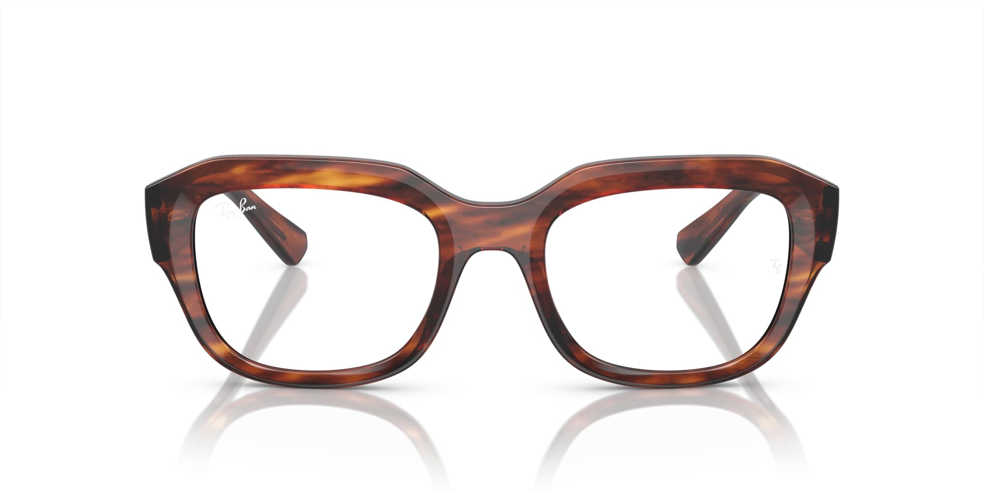 Ray-Ban Rx7225f Leonid Low Bridge dopasowane kwadratowe oprawki na okulary na receptę
