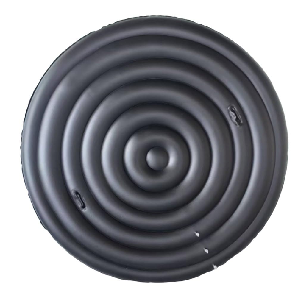 Housse de Spa Gonflable pour Couvercle Rond Réglable en PVC Thermique Couverture Isolante pour Extérieur Protection contre les intempéries Noir 180 cm