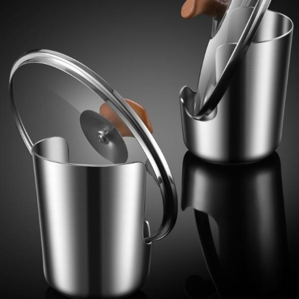 QOXEZY Porta mestolo in acciaio inossidabile 304, scaffale verticale per utensili da cucina, per coperchi di pentole, spatole, piccoli taglieri, organizer salvaspazio per appartamenti (6)