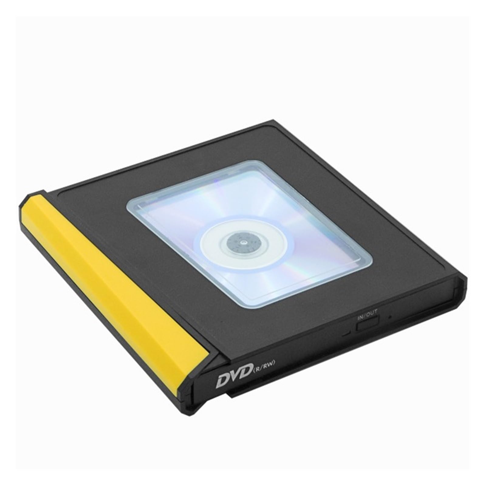 Lettore Dvd unità Ottica Esterna USB 3.0 Masterizzatore Dvd for Computer Portatile Lettore di unità Ottica Mobile Esterna(Yellow)