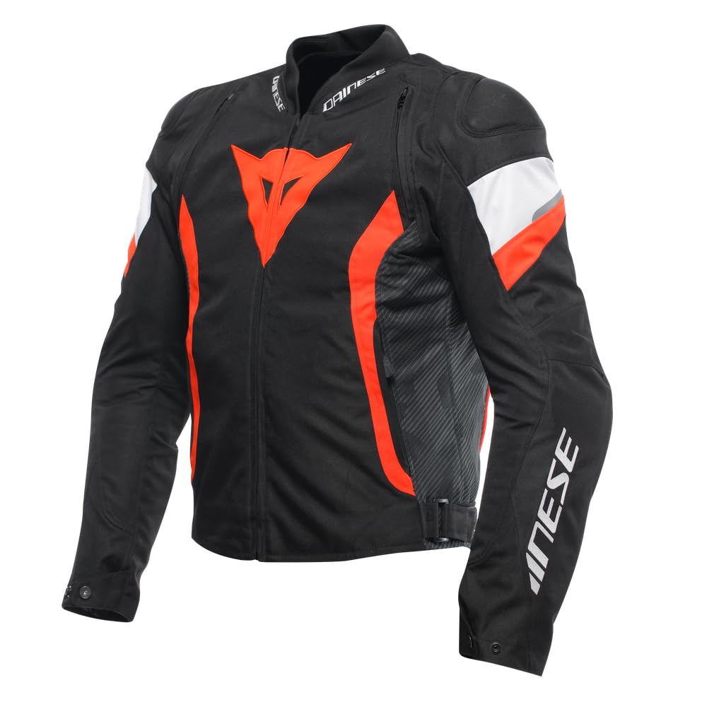 Dainese Men's Black/Red-Fluo/White - Avro 5 - Textile - 58