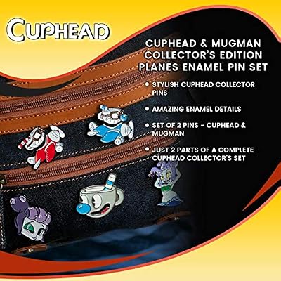 Cuphead & Mugman Collectors Edition Planes Enamel Pin Set