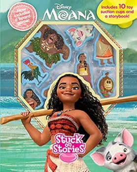 Board book Disney Moana Stuck on Stories Book