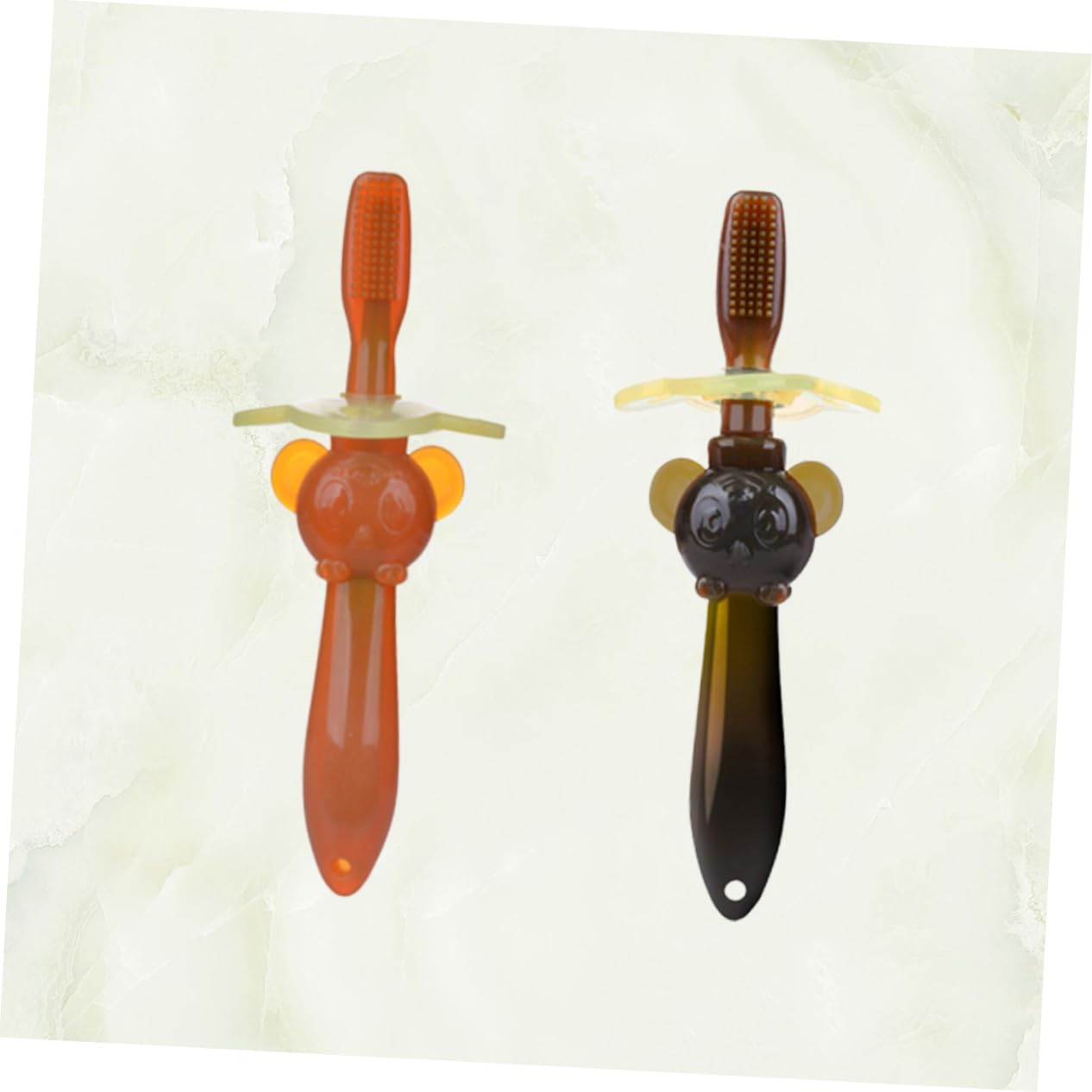 Didiseaon 6 Pz spazzola per l'addestramento del bambino baby toy spazzolino da denti in silicone per bambini spazzolino orale per bambini spazzolino da denti per 2 in 1