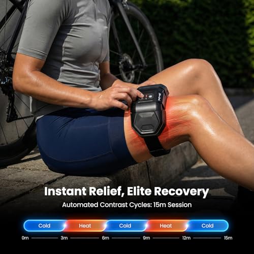 Image of BOB AND BRAD 3 in 1 ThermArmor Cordless Thermal Cube & Electric Heating Pad Ice Pack with Instant Heat Cold Alternation, Hot /Cold Use, 45 Snug-Hinge & FSA-HSA Eligible for Knee Shoulder Elbow