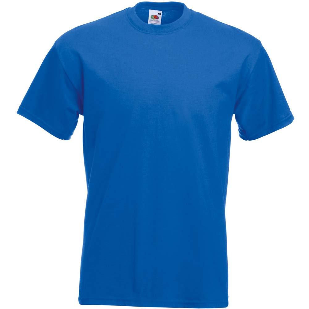 Fruit Of The Loom (S, Royal) Mens Super Premium Short Sleeve Crew Neck T-Shirt Multicoloured