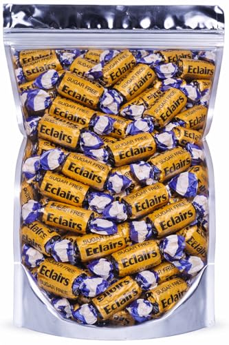 ZANGOC Diabetic Friendly Sugar Free Chocolate Eclairs Retro Sweets for Parties Get Well Soon Retirement Birthday and Thank You Gifts 350g Pack-Pick and mix Sweets Ideal for Sharing