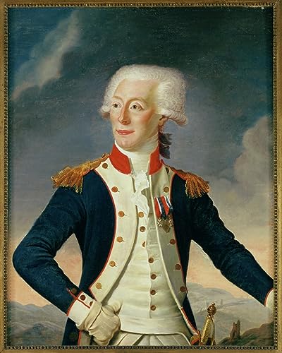 Poster de Lafayette Joseph Boze pour décorer un bureau ou salon classique 50x70cm