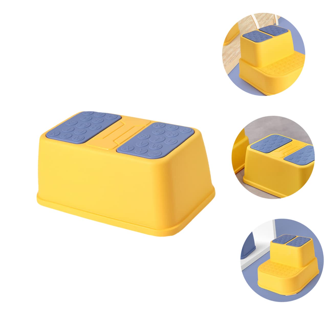 Angoily Footstool for Boys and Girls Non-Slip Stool Children's Bathroom Footstool Safe