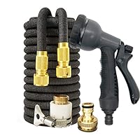 Flexible Garden Hose 22.5 m Extendable Water Hose, 3-Way with 10 Functions, Spray Knob, Flexible Hose for Pets Garden, Car Washing