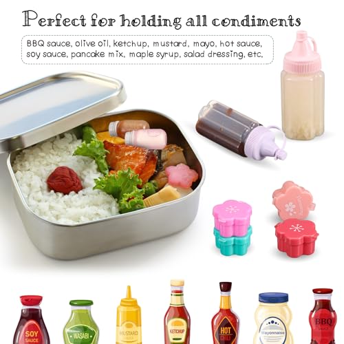 50 piezas de accesorios para caja Bento para niños que incluyen selecciones de alimentos mini bloque de construcción - Imagen 15 de 31