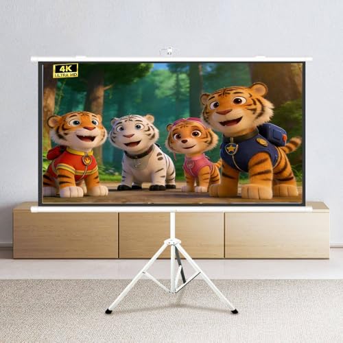 Pantalla portátil de proyector de 60 pulgadas 4:3 miniatura 6