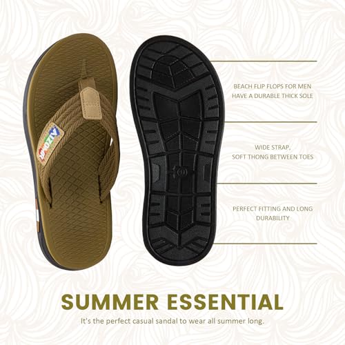 Mens Flip Flops Comfort Beach Thong Sandals Casual Lightweight Waterproof Quick-dry Summer Open Toe Sandals Indoor and Outdoor2
