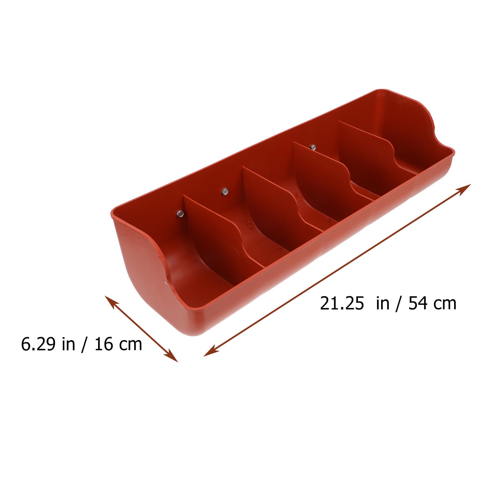 POPETPOP Comederos colgantes para aves de corral: 2 comederos de pollo, contenedor de alimentación de cerdos para pollo, pato, cabra, cerdo, aves de corral, ganado, 5 compartimentos