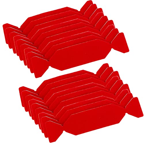 CARTINTS Lot de 18 rubans adhésifs en feutre pour raclette en plastique et applicateur de décalcomanie, anti-rayures pour film vinyle de voiture, convient pour raclette de 10,2 cm