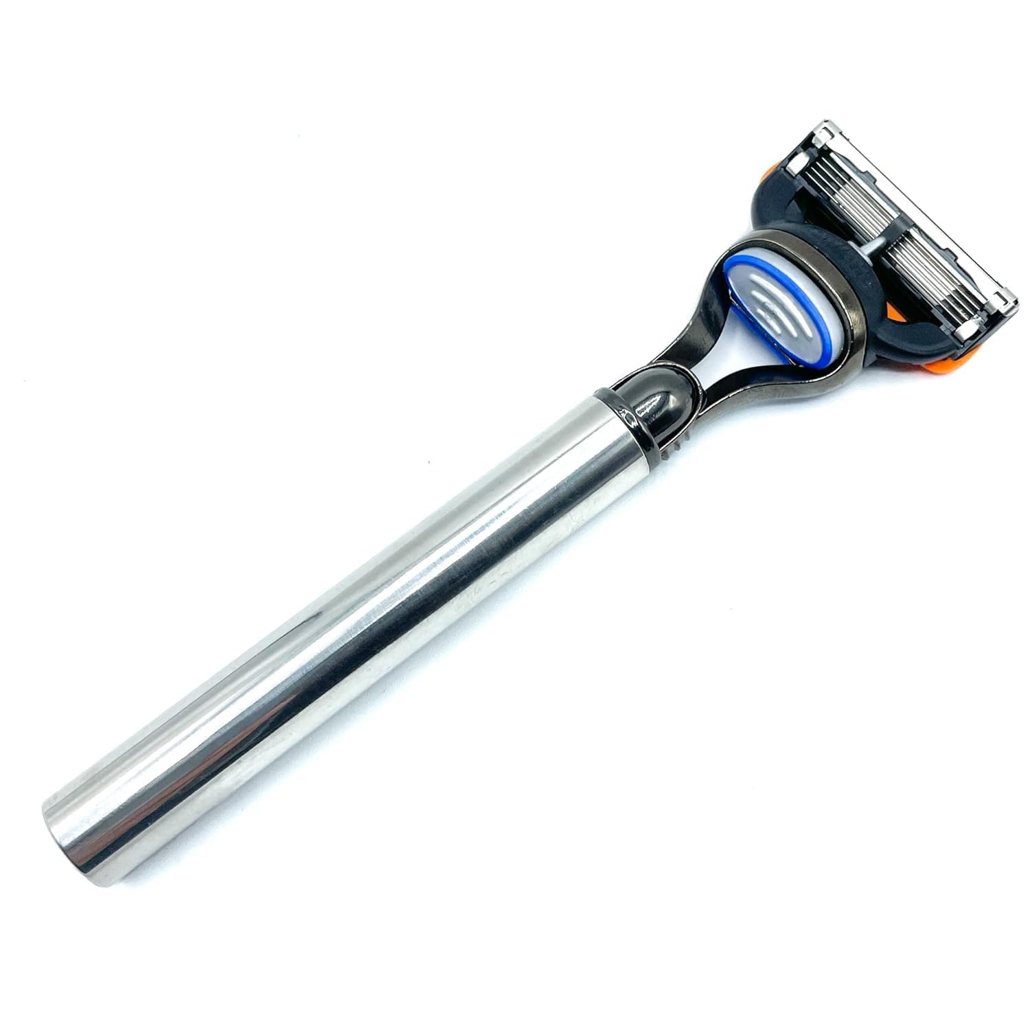 Parker Safety Razor Maquinilla de afeitar Gillette Fusion compatible de Parker Con extralarga de peso pesado de acero inoxidable Mango