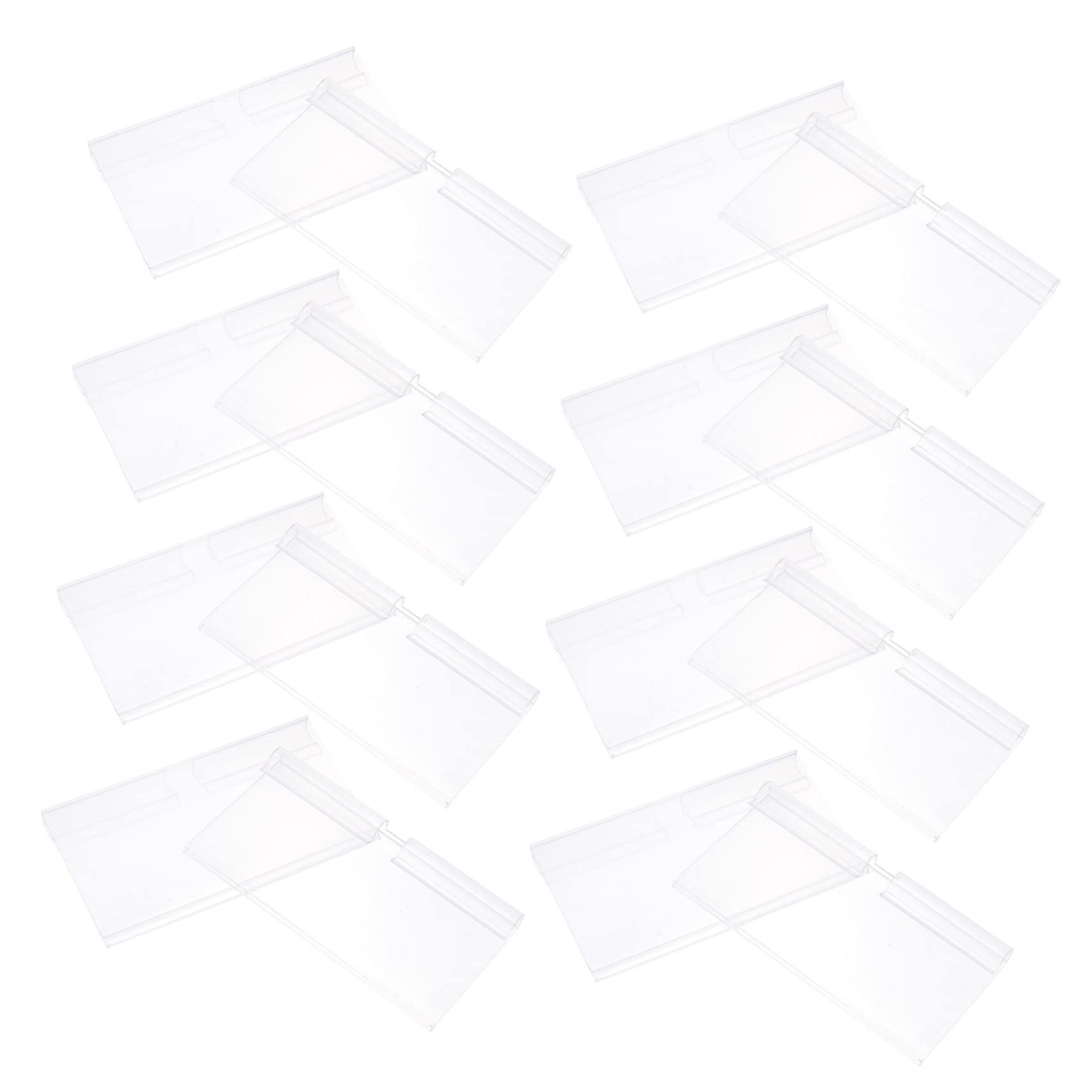 DOITOOL 2 Sätze Etikettenhalter Für Drahtregale Transparente Preisschildhalter Für Supermärkte Geschäfte Und Verkaufsflächen Für Preisgestaltung Von 100 Stück * 2