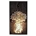 NKLL Cuscino Sedia Ins Rustico Mason Jar Appliques con LED Luce Natalizia Fiori for la Decorazione Country Home Wedding Cafe Bar Parete Camera da Letto in Legno Vaso
