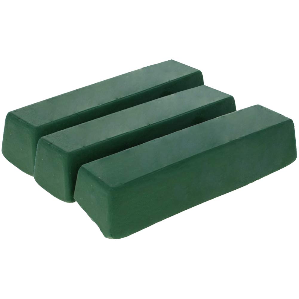 Utoolmart Polierpaste für Metall, 180 x 40 x 35 mm, Grün, 3 Stück