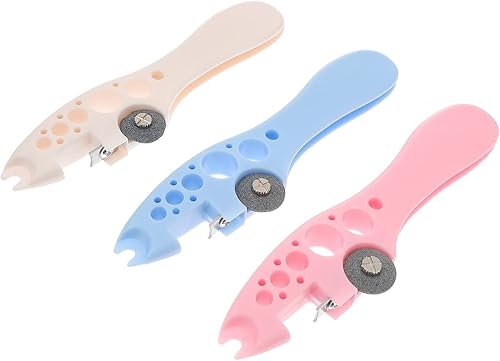 Abridores de botellas 3 unids Abridor de botellas Cortador de píldoras Ampollas Rodillo de masaje dorado Abrebotellas Herramientas Cortador de