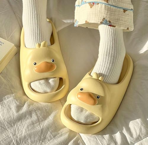 Cartoon Duck Slippers Slides for Women Men Cute Cloud Slides Slipper Unisex Animals Beach Slippers Lightweight Summer Shoes2