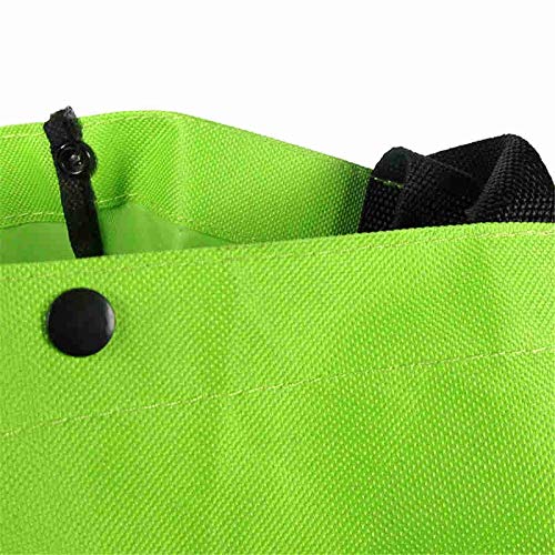 Einkaufstrolley Oxford-Stoff-Einkaufswagen Tragbarer zusammenklappbarer Trolley Bag Trolley Wheel Rolling Green Pulley… – Bild 6