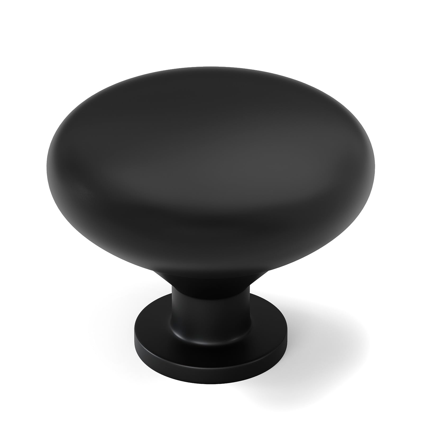 LONTAN 10 Pack Black Kitchen Cupboard Knobs Aluminum Alloy Modern Style Drawer Knobs Furniture Hardware for Kitchen Cupboards, Cabinet, Wardrobes,Bathroom