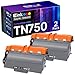 E-Z Ink (TM) Compatible Toner Cartridge Replacement for Brother TN750 TN-750 TN720 TN-720 (Black, High Yield, 2-Pack)