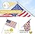 Barcetine 5ft Stainless Steel Flag Pole for House, Tangle Free Design with Two-Position Bracket, White, for 3x5 American Flag, Outdoor Use